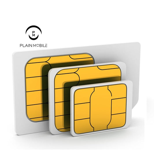 Plain Mobile Simplicity Saves Unlimited Plan Sim Card and 1 month (30 days) of Unlimited Service.